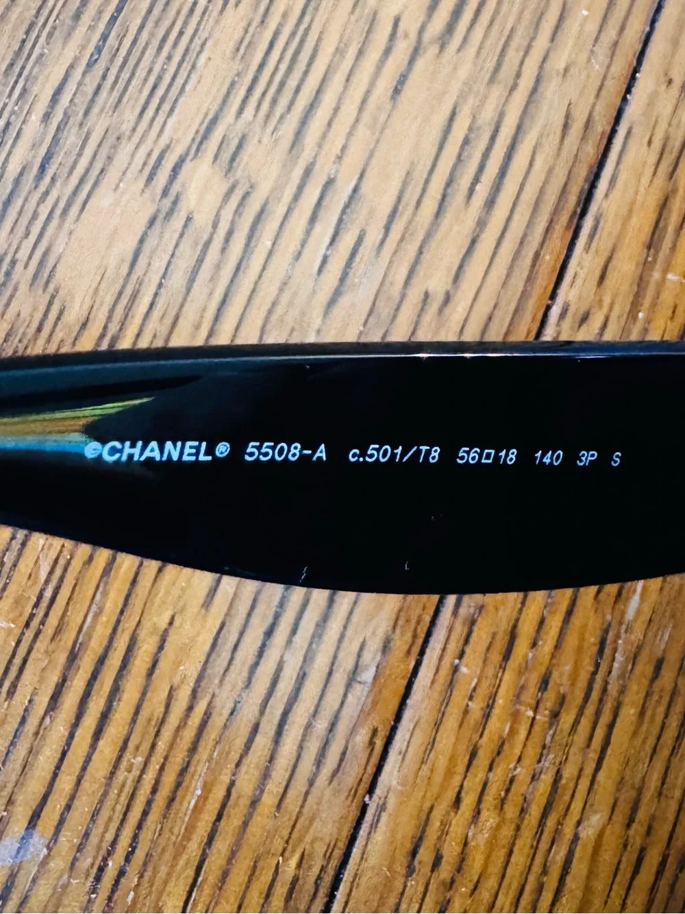 CHANEL 5508-A Black Oversized Pilot Sunglasses 56-18-140